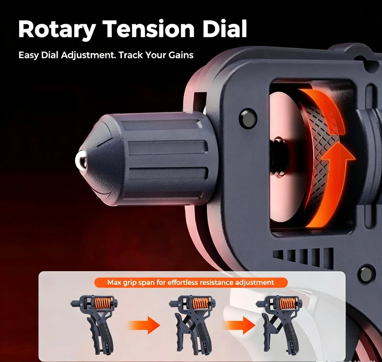 Limited Clearance Discount | 10-660LBS Adjustable Ergonomic H-Shaped Hand Grip Strengthener for Forearm Training & Hand Rehabilitation