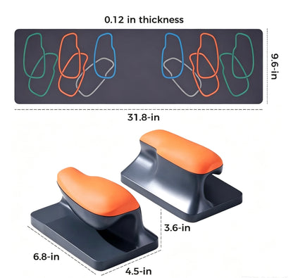 Final Stock Clearance | Ergonomic Wrist-Safe Push-Up Stands | Get Free Professional Training Mat While Stocks Last