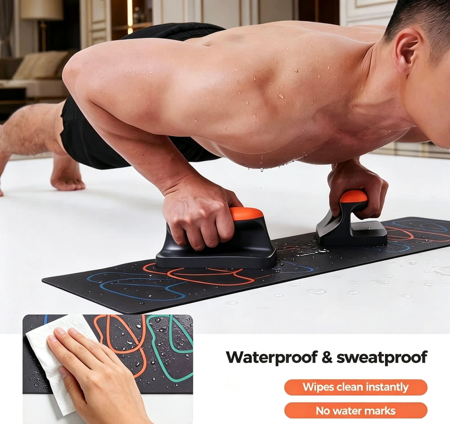 Final Stock Clearance | Ergonomic Wrist-Safe Push-Up Stands | Get Free Professional Training Mat While Stocks Last