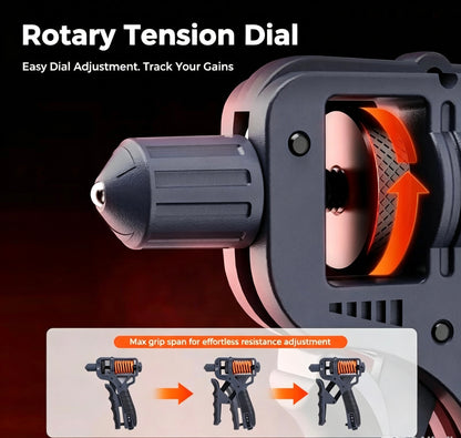 Limited Clearance Discount | 10-660LBS Adjustable Ergonomic H-Shaped Hand Grip Strengthener for Forearm Training & Hand Rehabilitation